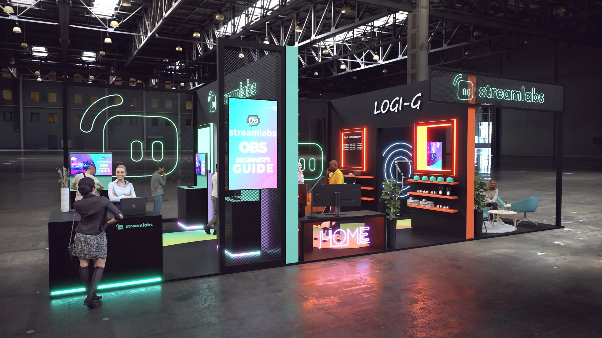 20x40 Île booth design by Reaction Space